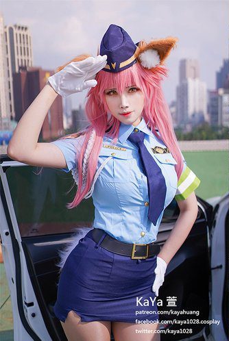 [Cosplay] KaYa 萱 – Tamamo police (Fate/EXTELLA LINK)