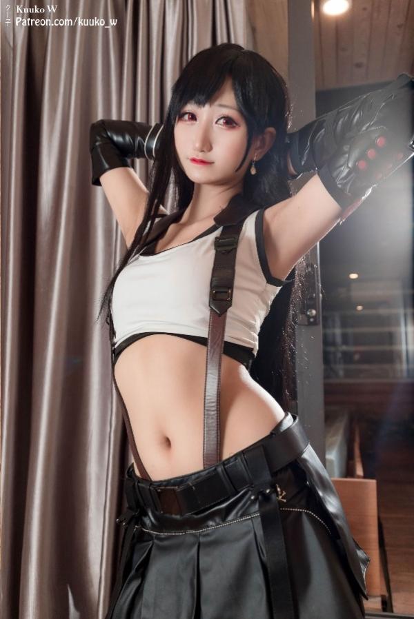 [Cosplay] KuukoW クー子 – Tifa Lockhart (Final Fantasy VII)
