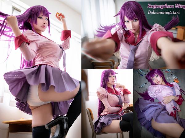 [Cosplay] Hane Ame 雨波 – Hitagi Senjougahara (Bakemonogatari)