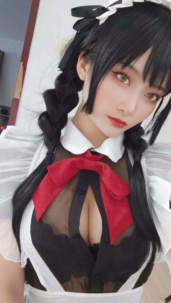 Cosplay 洛璃LoLiSAMA 黑丝女仆
