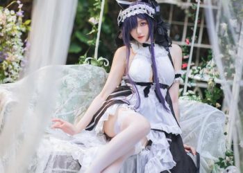Cosplay 瓜希酱 碧蓝航线 奥古斯特女仆 [24P]