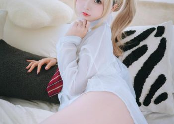 Cosplay 日奈娇 衬衫小狗 [100P]